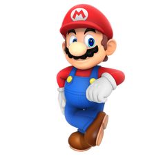 an image of mario running with his hands on his hips