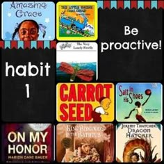 an image of children's books with the title habitit 1 be proactive