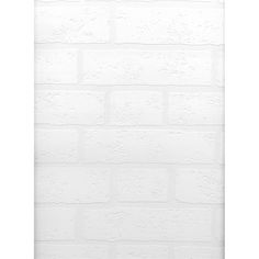 a white brick wall with no mortars on it