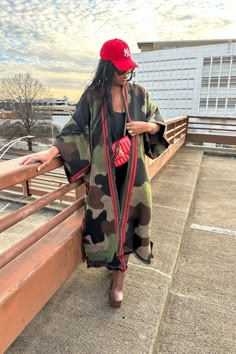 RESTOCKED Camo Is The New Black Winter Open Front Long Cardigan - Blac – All Diva Things Wool Kimono, Coat Styling, Long Oversized Cardigan, Winter Kimono, Camouflage Fashion, Rich Auntie, Cowgirl Style Outfits, Black Chocolate, Camo Fashion