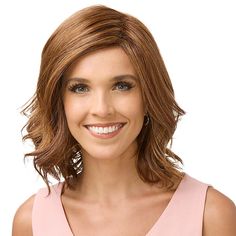 Gabor Essentials Heat-Friendly Stunning View Mid-Length Wig   What It Is  A fun, flirty, ultra-feminine shoulder-length wig with natural waves. This subtly-layered style cascades gently around the face, creating a stylized yet casual feel for the woman who is always ready for everything from business meetings to the weekend.  What You Get      Stunning View Mid-Length Wig     Wig cap   What It Does      Application is quick and easy—just shake and go     Wide velvet comfort band at hairline help Gabor Wigs, Layered Style, Blonde Roots, Medium Blonde, Ultra Feminine, Natural Waves, Brown To Blonde, Light Blonde, Wig Cap