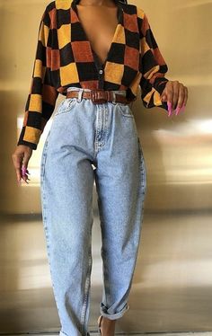 Moda Grunge, Look 80s, Look Retro, Thrifted Outfits, 90s Fashion Outfits, Bohol, 90s Outfit, Mode Inspo, Look Vintage