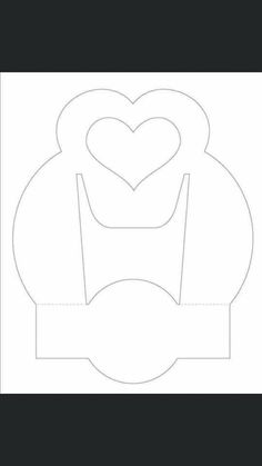 a paper cutout with the shape of a heart