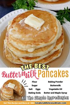 the best buttermilk pancakes recipe for breakfast