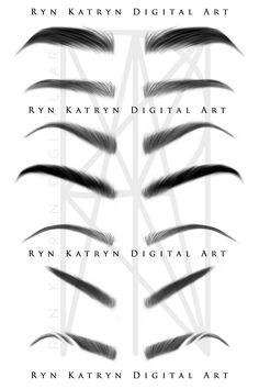 Eyebrow Shape Inspiration, Grown Out Eyebrows, Gothic Eyebrow Shapes, Types Of Eyebrows Shape, Eyebrow Shapes Chart, Goth Eyebrow Shapes, Drag Eyebrows, How To Cut Eyebrows, Eyebrow Types