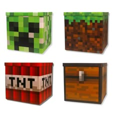 four different types of minecraft chests