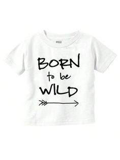 Attitude Baby Toddler Graphic Tee Shirt Cute Boho Arrow Funny Saying Sarcastic Humor Born To Be Wild Casual Everyday Soft Cotton Printed Short Sleeve Crewneck Tshirt Baby Clothes Brisco Brands White   Short Sleeve  Colorblock,Graphic,Letter,Slogan Tee Medium Stretch All Baby Boys Clothing, size features are:Bust: ,Length: ,Sleeve Length: Arrow Funny, Toddler Graphic Tee, Boho Arrow, Born To Be Wild, Kids Projects, Crew Neck Tshirt, Slogan Tee, Graphic Tee Shirt, Sarcastic Humor