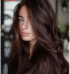 Brown Hair Red Undertones, Pelo Color Borgoña, Cherry Brown Hair, Rich Chocolate Brown Hair, Dark Auburn Hair, Mahogany Hair, Rambut Brunette, Chocolate Brown Hair Color, Hair Color Chocolate