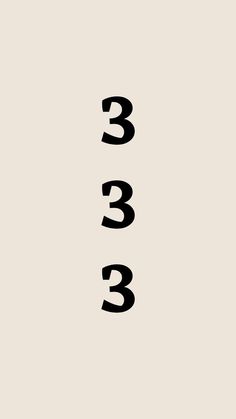 the number three is shown in black on a light gray background, and it appears to be 3