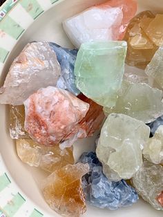 "Presenting a treasure trove of gorgeous, colorful calcite. These are all natural, raw stones, mined in Mexico. Yes they may appear polished, but that is the natural vitreous look and feel of calcite. I love to just hold calcite - it feels so good in the hands. You will receive one stone. Please see the photos for the range of color and size in this lot of calcite stones. All are beautiful, large specimens with rich colors. You'll love seeing the natural crystal formations of these amazing stone Pretty Stones Gemstone, Clear Calcite, Red Calcite, Green Calcite, Blue Slime, Magic Stones, Honey Calcite, Crystal Formations