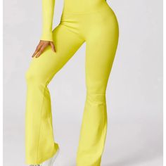 B|FIT TRACK Flare Leggings - Lemon Flare Leggings, Mens Joggers, Sports Leggings, Cropped Leggings, The Gym, Running Errands, Mens Shorts, Shirts Tops, Everyday Wear