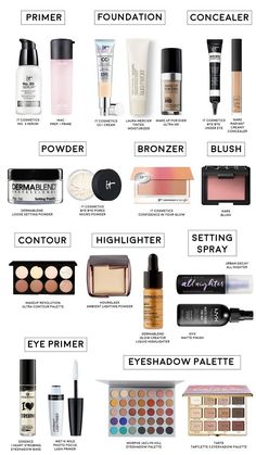 Planet Makeup, Basic Makeup Kit, Makeup Names, Make Up Diy, Make Up Kits, Preppy Makeup, Vanity Planet, Makeup Order, Makeup Brushes Guide