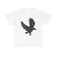 Get your Celestial Raven shirt today for only $26.99! Experience the comfort of 100% US cotton, ethically produced and crafted with care. Enjoy free shipping on this exclusive design! #constellation #cosmic #space #mystical #ethereal #vintage #constellationshirt #cosmicshirt #spaceshirt #mysticalshirt #etherealshirt #vintage #constellationtees #cosmictees #spacetees #mysticaltees #etherealtees #vintage Cosmic Space, Space Shirts, Sustainable Practices, Trendy Style, Constellations, Exclusive Designs, Trendy Fashion, Graphic Tshirt, Free Shipping