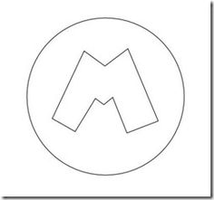 the m logo is shown in black and white