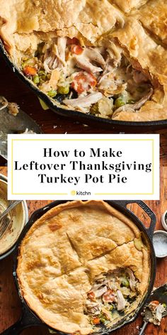 how to make leftover thanksgiving turkey pot pie