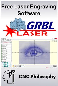 an image of a computer screen with the text free laser engraving software grbl laser