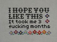 i hope you like this cross stitch pattern