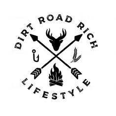 the logo for dirt road rich life style