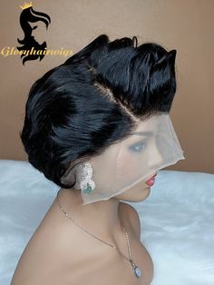 Pixie Lace Front Wigs, Wigs Videos, Hair Dude, Pixie Wigs, Short Lace Front Wigs, Pixie Cut Wigs, Full Lace Wig Glueless, Short Wave, Side Part Hairstyles