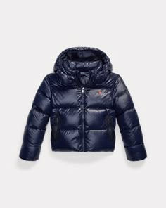 A water-repellent shell and warm down fill ensure this jacket can stand up to inclement climes. Ralph Lauren Coats, Blue Puffer, Puffy Jacket, Winter Jackets Women