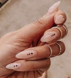 Almond Nails Pink, Almond Shaped Nails, Neutral Nail, Boho Nails, Witchy Nails, Shaped Nails, Personal Grooming, Almond Shape Nails, Simple Acrylic Nails