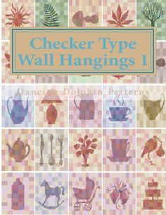 checker type wall hangings 4 by dandar dolphinn patterns - product image