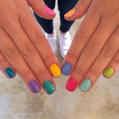 Nail For Spring, Light Nail, Nails Arts, Matte Nail, Nails Matte, Colorful Nail Art, Nail Art For Beginners, Colorful Nail Designs