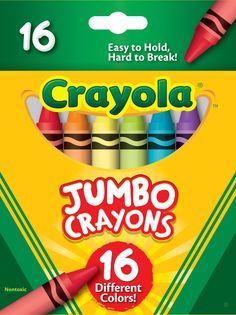 crayola jumbo crayons 16 count each