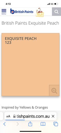 the british paints exquisite peach website