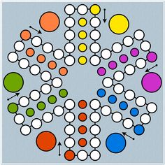 an image of a group of dots arranged in the shape of a circle