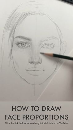 a person's face is shown with the title how to draw face proportionss