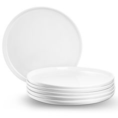 white plates stacked on top of each other