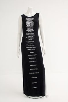 Moschino Vintage Maxi Dress Black Typography Print - Etsy Moschino Vintage, Black Typography, Moschino Dress, Graphic Dress, Maxi Dress Black, Vintage Maxi Dress, Floral Print Blouses, Sleeveless Maxi Dress, Side Split