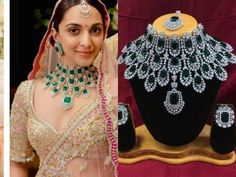 KIARA Advani Exclusive American DIAMOND Choker NECKLACE Set With Earring & Maangtikka Combo Designer Bridal Necklace Fashion Jewellery, By Electrifying Jewellery you can wear your jewellery with confidence, knowing that each Electrifying Jewellery piece comes with a manufacturing warranty and a satisfaction guarantee. MATERIAL: Environmental Brass Alloy with Top Quality Genuine Plating, World-class Craftsmanship, TSB Collection makes people remember not only the jewellery itself, but also the wo Kiara Advani Wedding Necklace, Diamond Necklace Set Bridal Indian, Diamond Choker Necklace Set, Kiara Advani Wedding Jewellery, Diamond Choker Necklace Indian, Kiara Advani Wedding, American Diamond Necklace Set, Green Stone Jewelry, Wedding Necklace Set