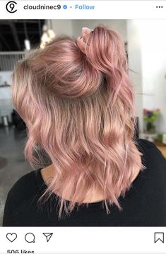 Peachy Pink Hair, Pink Hair Highlights, Blond Rose, Light Pink Hair, Pink Blonde Hair, Dye Ideas, Blonde Hair With Highlights, Hair Color Pink, Dye My Hair