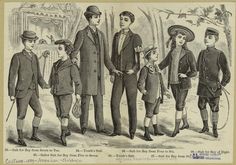 1898 Fashion, 1800s Men, Menswear Illustration, Paris Winter Fashion, Fashion History Timeline, 1950s Clothing, 1860s Fashion, Victorian Boy, Clothes Shops