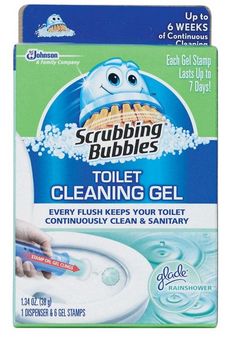 scrubbing bubbles toilet cleaning gel with every flush keeps your toothbrush clean and sanitary