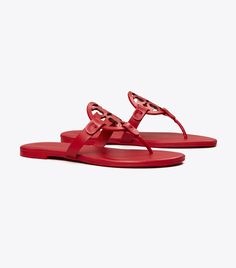 Miller Soft Sandal: Women's Designer Sandals | Tory Burch Red Tory Burch Sandals, 2023 Wardrobe, Soft Sandals, Miller Sandal, 21 Birthday, Square Toe Sandals, Tory Burch Sandals, Beautiful Sandals, Minimalist Shoes