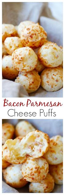 bacon parmesan cheese puffs are the perfect appetizer for any party