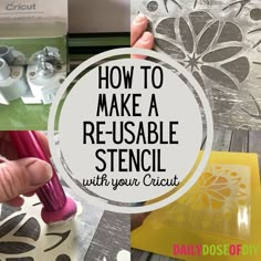 how to make a reusable stencil with your cricut