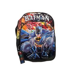 Warner Bros. Dc Batman Brute Force Boys Black 17" Backpack, School Book Bag New With Tag Themed Student Backpack, Themed Rectangular School Backpack, Themed Backpack For School, Themed Standard Backpack For School, Character Style Multicolor Bag For School, Themed School Backpack, Character Backpack For End Of School Year, Character Style Multicolor School Bag, Black Bag For School Events And Back To School