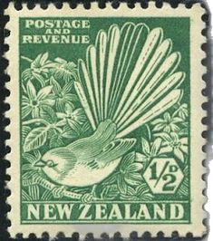 a postage stamp with a bird on it