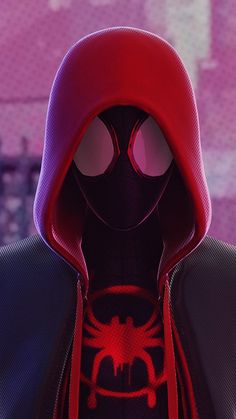 Spiderman(Miles Morales) wearing his hoody standing on a building roof at sunset watching over the city Miles Morales Movie, Spiderman Miles Morales, Spiderman Miles