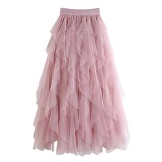 Style: Mesh Tiered Fluffy Long Tulle SkirtsItem Type: fluffy tulle skirt, long tulle skirt, long tutu skirt, a line long skirt, layered tulle skirt, layered tulle skirtLength: Mid-CalfFit Type: LooseSilhouette: PleatedWaistline: Empire Elasticity: Slight Pattern Type: SolidDetail: Layered Fabric Type: Mesh One SizeWaist: 23.62-37.80in / 60-96 cm Length: 33.46in / 85cm Chic Party Tulle Maxi Skirt, Spring Wedding Maxi Skirt With Ruffles, Summer Tulle Maxi Flared Skirt, Chic Tulle Lined Maxi Skirt, Summer Flared Tulle Maxi Skirt, Flared Tulle Maxi Skirt With Lining, Elegant Summer Tulle Skirt, Spring Pleated Maxi Skirt For Prom, Flowy Maxi Skirt For Summer Prom