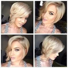 Summer Hair looks: 2014 Short Hairstyles Trends blonde short bob with casual waves Trendy We Fryzurach, Hair Idea, Side Part, Brazilian Hair