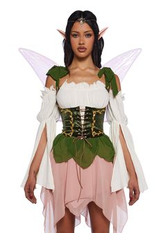 a woman dressed in a costume with wings