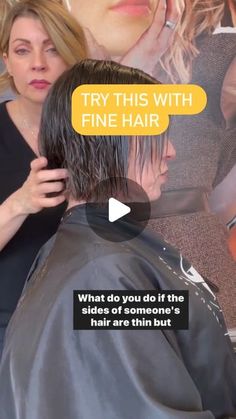 Short Fine Bob Hairstyles, Short Straight Bob Haircut, Haircut For Low Volume Hair, Short Textured Bob Fine Hair, How To Cut A Long Bob, Undercut Bob Haircut For Fine Hair, Diy A Line Bob Haircut At Home, Short Cut For Thinning Hair, How To Cut Bob Haircut