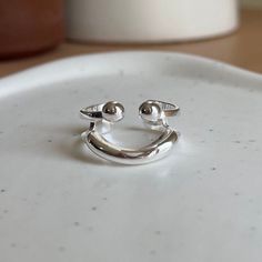 Beautiful Silver Smiley Face Ring Adjustable Smiley Face Ring, Happy Emoji, Face Ring, Smile Face, Adjustable Ring, Smiley Face, Adjustable Rings, Rings Statement, Smiley