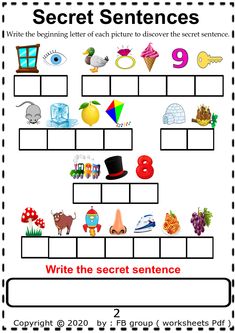 the secret sentence worksheet for kids