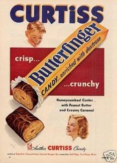 an advertisement for crunchy crumbs from the 1950's